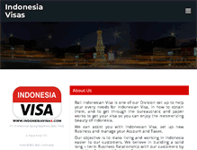 Tablet Screenshot of indonesiavisas.com